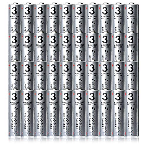 enevolt(basic) 単三電池 アルカリ 40本 1.5V 単3形 乾電池 エネボルト ベーシック 3R SYSTEMS 40本セット