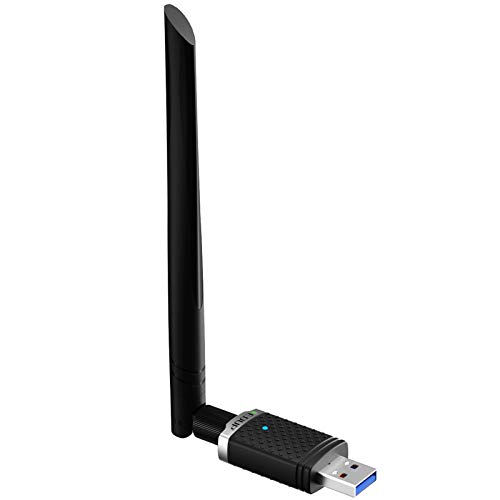 WiFi 無線LAN 子機 1300Mbps USB3.0 WIFIアダプター デュアルバンド 5G/2.4G 802.11 AC 高速通信5dBi 360*回転アンテナ Windows10/8.1/8/