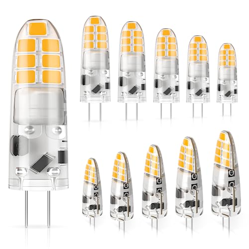 DiCUNO G4口金 12V LED電球 2W ハロゲン電球20W相当 200lm 電球色 3000k LEDライト 非調光 10個入り