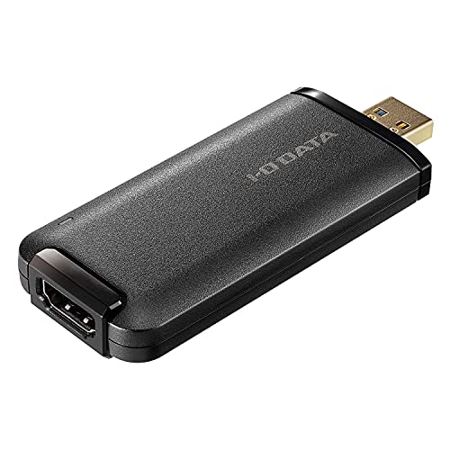 アイ・オー・データ USB HDMI変換アダプター [4K対応] ライブ配信 テレワーク Web会議 キャプチャーボード UVC mac対応 日本メーカー GV-