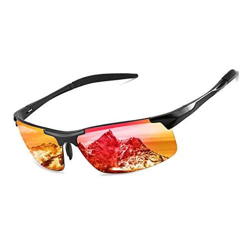 FEISEDY スポーツサングラス メンズ 偏光サングラス UV400保護 超軽量 サングラス レディース 運転／自転車／釣り／野球／ランニング B24