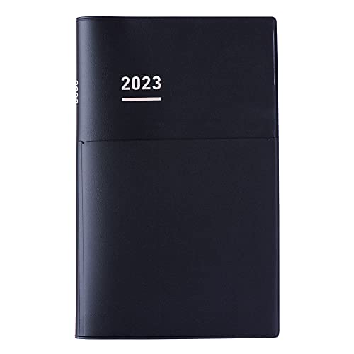 コクヨ ジブン手帳 Biz 手帳 2023年 A5 スリム マンスリー & ウィークリー マットブラック ニ-JB1D-23 2022年 12月始まり