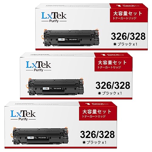 【LxTek Purify】CRG-326/328 互換トナーカートリッジ キヤノン 用 326 328 (印刷枚数約2,100枚) Canon 対応 CRG-326 CRG-328 黒3本セッ