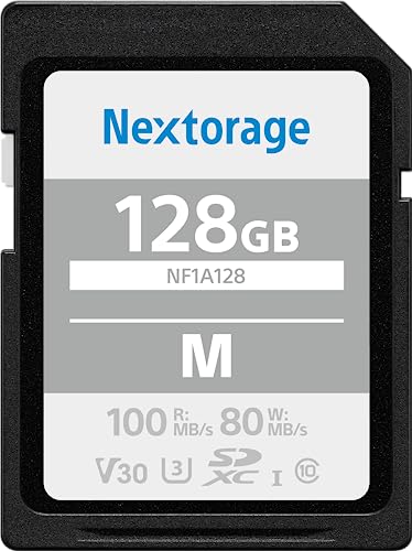 Nextorage ネクストレージ 国内メーカー 128GB UHS-I C10 U3 V30 SDXC メモリーカード NF1A Mシリーズ ファイル復旧ソフト 5年メーカー保