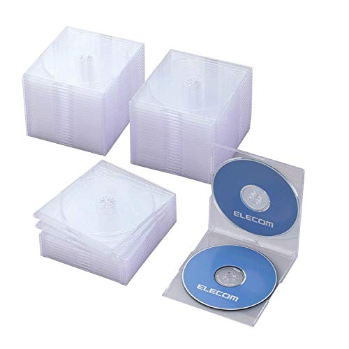 クリア 50枚 厚さ約5mmのスリムタイプ。コンパクトに収納できるスリムタイプのBlu-ray/DVD/CDケース。 収容メディア:Blu-ray Disc/DVD/CD 収容枚数(ケース1枚あたり)