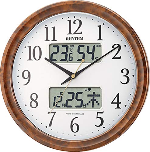 サイズ:Φ35.0*5.8cm 素材・材質:ABS 使用電源:アルカリ単2形x4本(別売) *暗所自動点灯機能:明暗センサーに連動して、暗くなると文字盤と液晶表示部の照明が点灯します。(明るさ選択:強