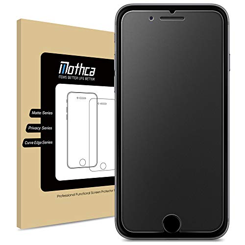 Mothca アンチグレア強化ガラス iPhone 8Plus/iPhone 7Plus対応 液晶スクラブガラス 保護フィルム 日本旭硝子製素材 指紋防止 反射防止