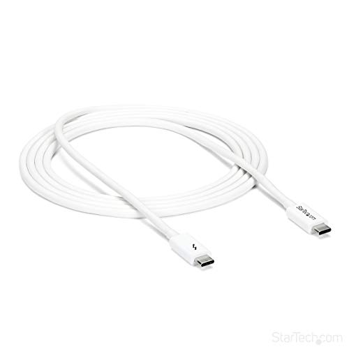 2 m 高性能：安定した20Gbpsの転送速度と100Wの充電を可能にする2m Thunderbolt 3ケーブル（パッシブタイプ）。Thunderbolt 4 / 3、USB-C対応ノートパソコンや