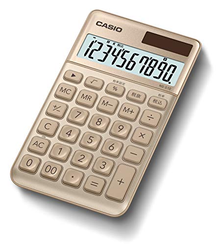 ゴールド 優雅に美しく、洗練されたスマートデザイン 薄型フォルムでスタイリッシュな大判手帳タイプ 【桁数】10・【質量(g)】95 【大きさ(奥行*幅*高さ)mm】146*89*9.9 【税計算】消費