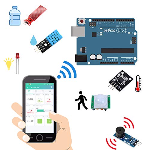 OSOYOO arduino用 IoT スターター キット 物体に通信機能を持たせ 自動認識 制御 遠隔計測 モノのインターネット 開発電子部品キット (ア