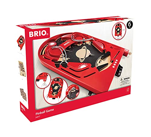 BRIO ( ブリオ ) ピンボールゲーム レッド [全4ピース] 対象年齢 6歳* ( 木のおもちゃ 知育玩具 ボードゲーム ) 34017
