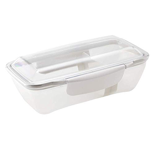 小森樹脂 弁当箱 500ml プレミアム ドーム ランチボックス 汚れが落ちやすい レンジ・食洗器 可 ホワイトKLBTL5