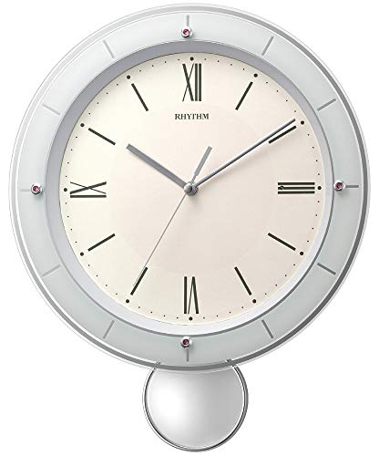 ピンク サイズ:34.7*28*6.4cm 使用電源：アルカリ単3形*2本 秒針:連続秒針(静かな秒針) ムーブメント:電波時計 振り子:ゆっくり揺れる 電池交換お知らせ機能 素材・材料:プラスチック