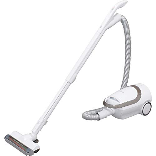 2)紙パック式 商品サイズ(cm)(本体):幅19.1*奥行35.2*高さ19.5 電源:AC100V 50/60Hz 消費電力:550W 付属品:ホース・伸縮パイプ・床用ヘッド・すきまノズル・紙パッ