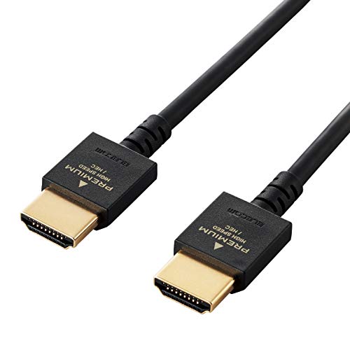 2.0m 18Gbpsの高速伝送で高画質映像と音声を忠実に伝送できるPremium HDMI cable規格認証済みイーサネット対応Premium HDMIケーブルのやわらかタイプです。 配線時に取り