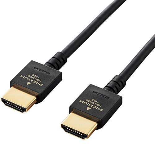 ブラック 1m 18Gbpsの高速伝送で高画質映像と音声を忠実に伝送できるPremium HDMI cable規格認証済みイーサネット対応Premium HDMIケーブルのやわらかタイプです。 配線時