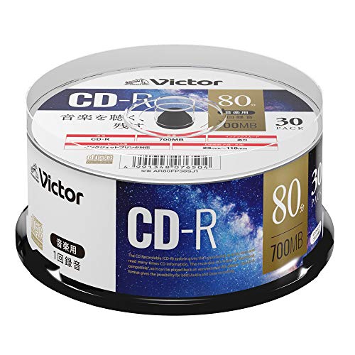 ビクター(Victor) 音楽用 CD-R AR80FP30SJ1 (48倍速/30枚)