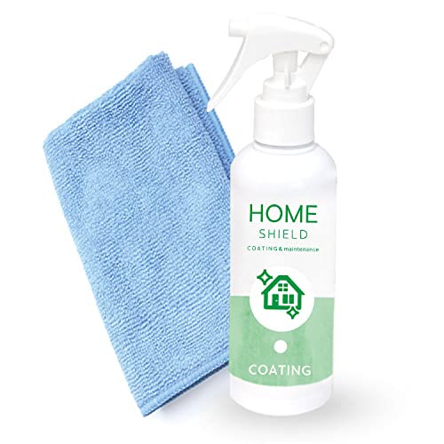 HOME SHIELD 200ml 【毎日のお掃除を簡単に】ホームシールドは住居用として開発された純国産のコーティング剤。いつものお掃除のあとスプレーして吹き上げるだけで、コーティング被膜の撥水効果で