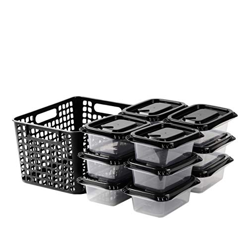 製品サイズ(:約)保存容器1個/幅15.5*奥行11.5*高さ5.5cm、収納ケース/幅26.5*奥行19.5*高さ16cm 素材・材質:ポリプロピレン(耐熱温度140度・耐冷温度-20度)、収納ケー