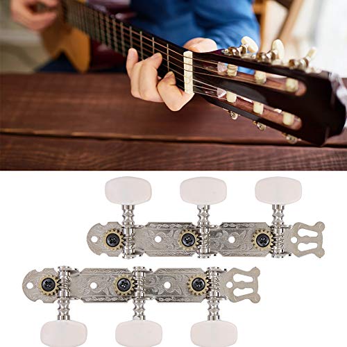 ギターチューニングペグ クラシックギター ペグ（2連/セット） 40インチクラシックギター用 マシンヘッド 耐久性＆耐摩耗性 インストール
