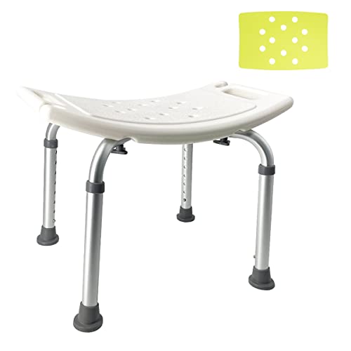 RAKU 風呂イス バスチェア シャワーチェア 介護用品 お風呂 椅子 36-54cm 高さ8段階調節 錆にくいアルミ合金パイプ 高齢者 妊婦入浴介助