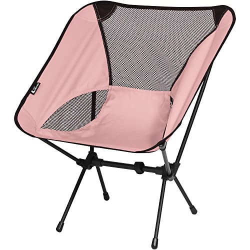 [ラドウェザー] アウトドアチェア ローチェア 折りたたみ アウトドア キャンプ チェア 椅子 イス キャンプ用品 折り畳み椅子 (ピンク)