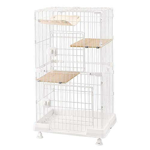 マットホワイ 単品 【本体サイズ (幅X奥行X高さ)】:69*54.5*115cm 【入口サイズ（下段）】：幅約46*高さ約40.5cm 【入口サイズ（上段）】：幅約32*高さ約35cm 【商品説明】