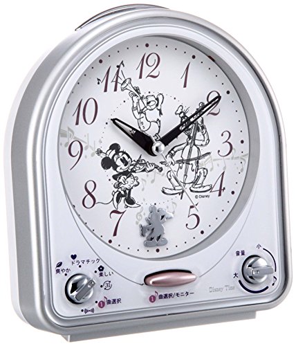 SEIKO CLOCK(セイコークロック) Disneyメロディ目覚まし時計(銀色) FD464S
