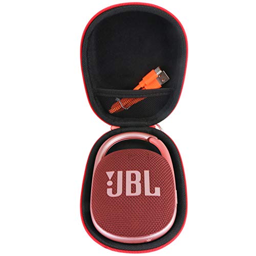 JBL CLIP 4 CLIP4 Bluetooth ポータブルスピーカー 専用保護収納ケース- Aenllosi (レッド)