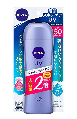 ニベア UV 【大容量】 スーパー ウォーター ジェル 160g (通常品の2倍) 日焼け止め SPF50 / PA*** 「 化粧水 感覚のUVジェル 」