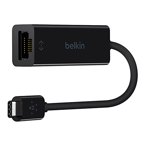 ＊最安挑戦＊Belkin 変換アダプタ USB-C to Gigabit Ethernet 有線LAN Macbook Pro/Chrombook 対応 ブラック F2CU040BTBLK-A