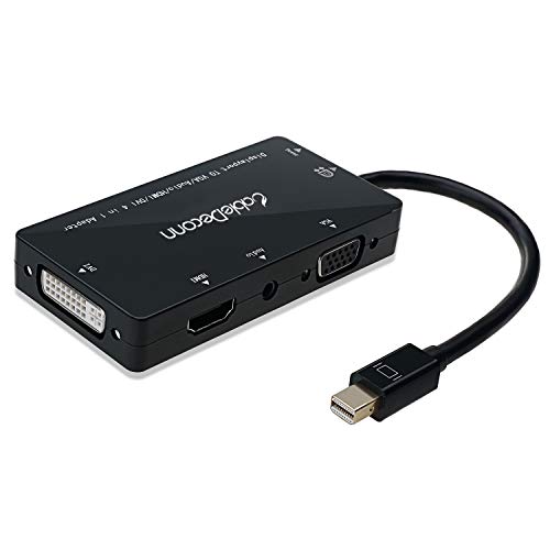 ＊最安挑戦＊CableDeconn Mini Displayport HDMI VGA DVI 変換 アダプター 4in1 変換 ケーブル マルチハブ 変換 ケーブル thunderbolt 2