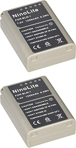 ＊最安挑戦＊NinoLite BLN-1 互換 バッテリー 2個セット オリンパス PEN E-P5 OM-D E-M1 E-M5 / MARK II 対応 bln1x2_t.k.gai