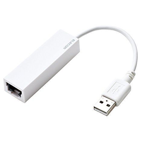 ＊最安挑戦＊エレコム 有線LANアダプター USB-A USB2.0 ホワイト EDC-FUA2-W