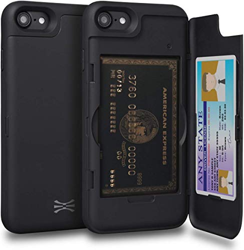 ＊最安挑戦＊TORU CX PRO iPhone SE 2020 ケース カード 収納背面 2枚 IC Suicaカード入れ カバ― ミラー付き (アイフォン SE 2020 / ア