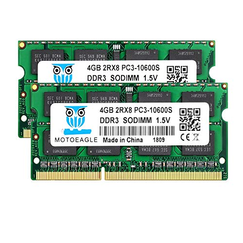 ＊最安挑戦＊DDR3 1333MHz PC3 10600/10700 4GB*2枚 1.5V 204Pin CL9 ノートPC用メモリNon-ECC SO-DIMM Mac 対応