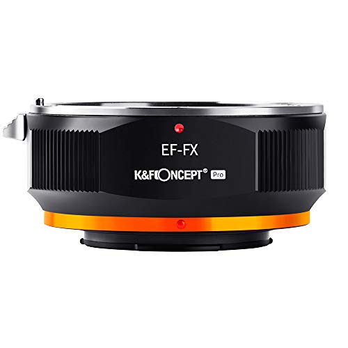 ＊最安挑戦＊K & F Concept マウントアダプター Canon EOS EFマウントレンズ-FUJIFILM FXマウントカメラ装着 PRO？ 艶消し仕上げ 反射防止