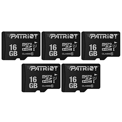 ＊最安挑戦＊Patriot Memory MicroSD メモリカード 16GB 五枚セット Class10 UHS-I対応 PSF16GMDC105