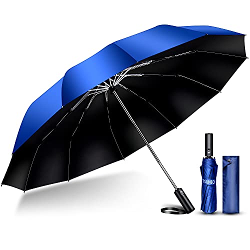 【送料無料】TSUNEO 折りたたみ傘 【2021強化版 超大12本骨】 折り畳み傘 メンズ 大きい おりたたみ傘 自動開閉 台風対応 梅雨対策 耐強