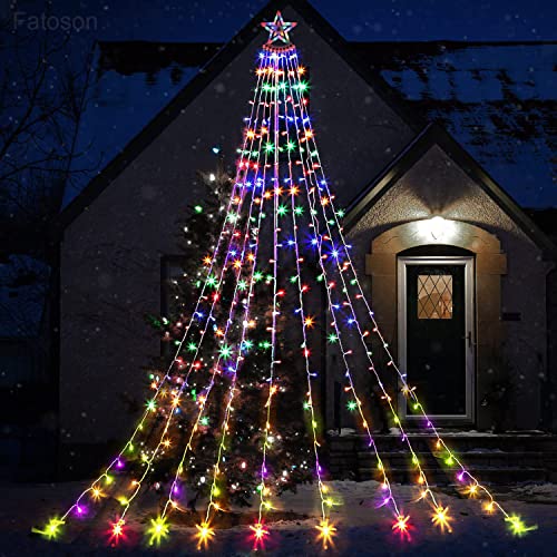 ＊最安挑戦＊LED ソーラー イルミネーション ライト 電飾 クリスマス 飾り 3.5M 350個LED 8モード ライト ソーラー カーテンライト クリ