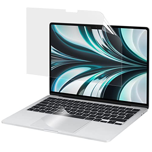 ＊最安挑戦＊【2点セット】 MacBook Air M2チップ （2022モデル） 13.6インチ 液晶保護フィルム トラックパッド ブルーライトカット フィ