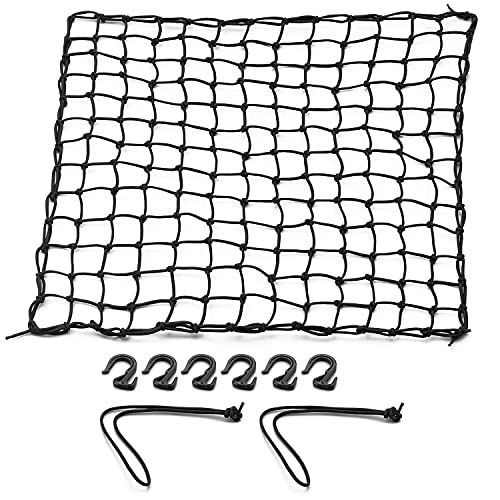 ブラック 3L(600×600mm) 【仕様1】ネットは直径4.0mmゴム製。程よい伸縮性と長期耐久性を実現しました。 【仕様2】ネットを45mmの小さなマス目にすることで、荷物の脱落を防止します 【