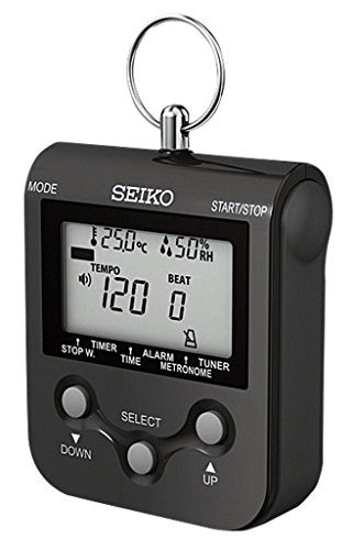 SEIKO セイコー デジタルメトロノーム ネックストラップ付 ブラック DM90B