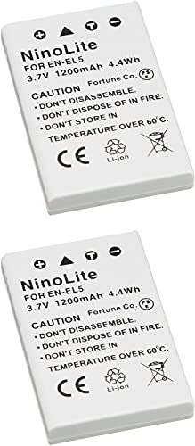 NinoLite EN-EL5 互換 バッテリー 2個セット ニコン CoolPix 等対応 enel5x2_t.k.gai