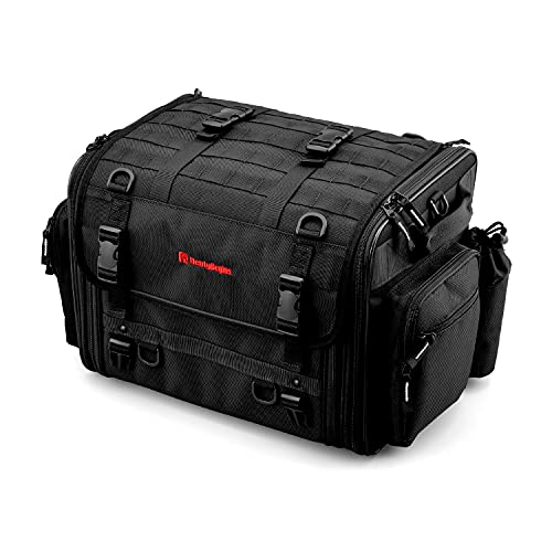Lサイズ(44~60L) 【用途】ホテル泊からテント泊に適切なバイク用シートバッグ 【容量】Lサイズ:44Lから60Lまでの拡張可能 【仕様1】メタルフレームと3面パワーパネルを側面に採用することで、