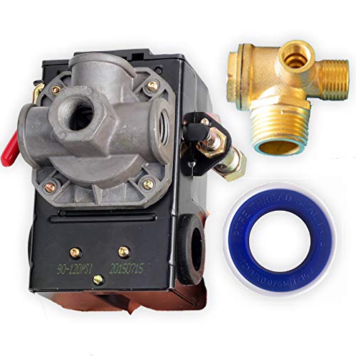 フェリモア エアコンプレッサー 圧力スイッチ 4ポートタイプ 修理 交換 部品 逆止弁 シートテープ (3種セット)
