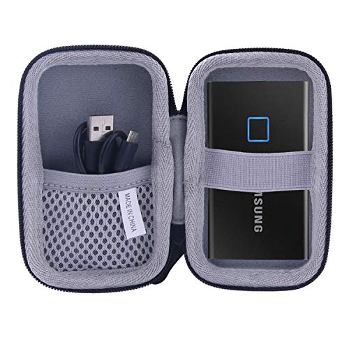 ブラック 用の Samsung T7 Touch 外付SSD 500GB 1TB 2TB専用保護 キャリングケース 旅行収納ケース -waiyu JP.材質：耐久性のある高級ハードEVA素材、優れた肌