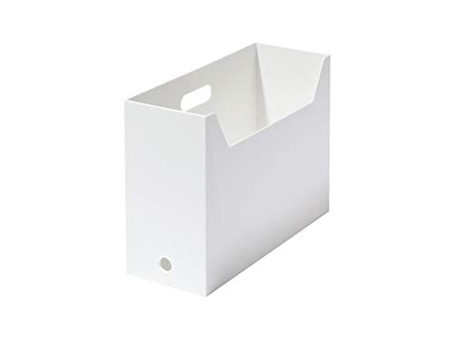 オールホワイト スクエア 本体サイズ:約W13*D34*H25.4cm 重量:約630g 付属品:インデックスシール A4サイズのファイルスタンド 生産国:日本 素材・材質:ポリプロピレン 不透明で中